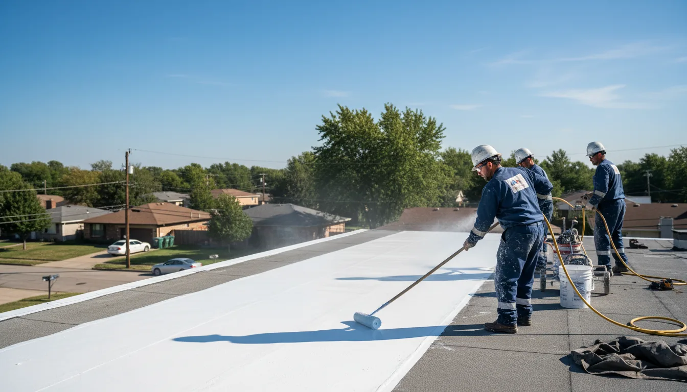 Commercial roof coating in Elkhorn, WI near me